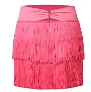 Tassel Appeal Latin Practice Skirt | Pink/Black/Yellow/Leopard | 2137