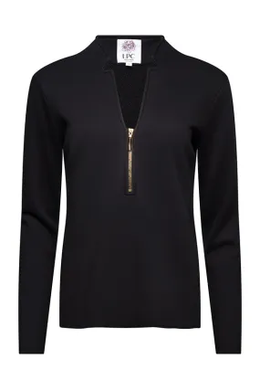 The Megan Long Sleeved Topin Black