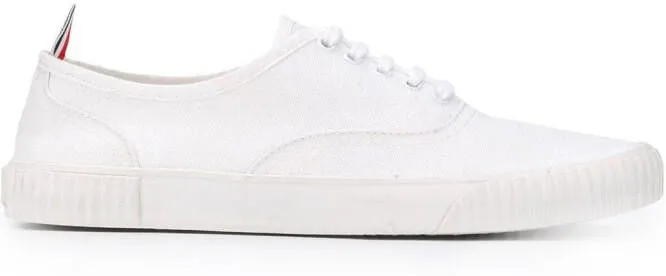 Thom Browne Heritage canvas sneakers White