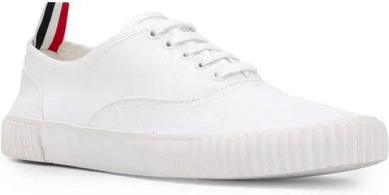 Thom Browne Heritage canvas sneakers White