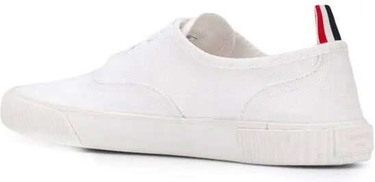 Thom Browne Heritage canvas sneakers White