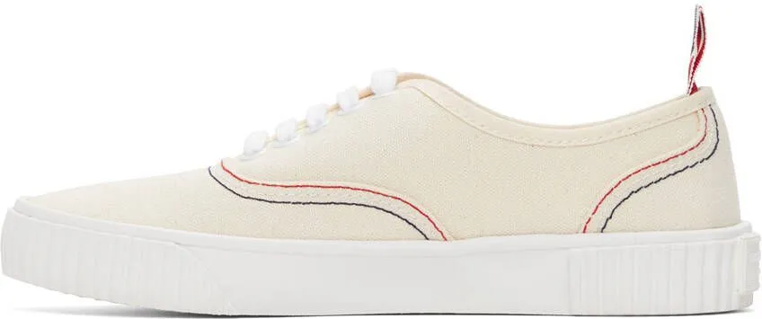 Thom Browne Off-White Heritage Vulcanized Sneakers