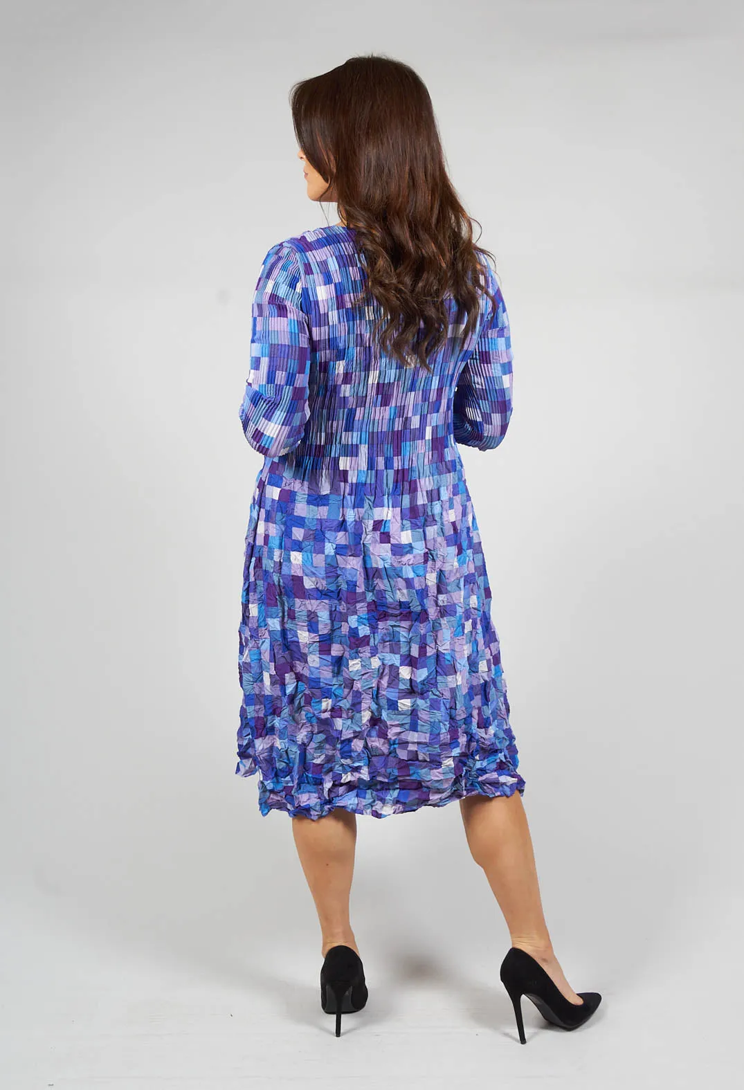 Three Quarter Sleeve Smash Dress in Deppo