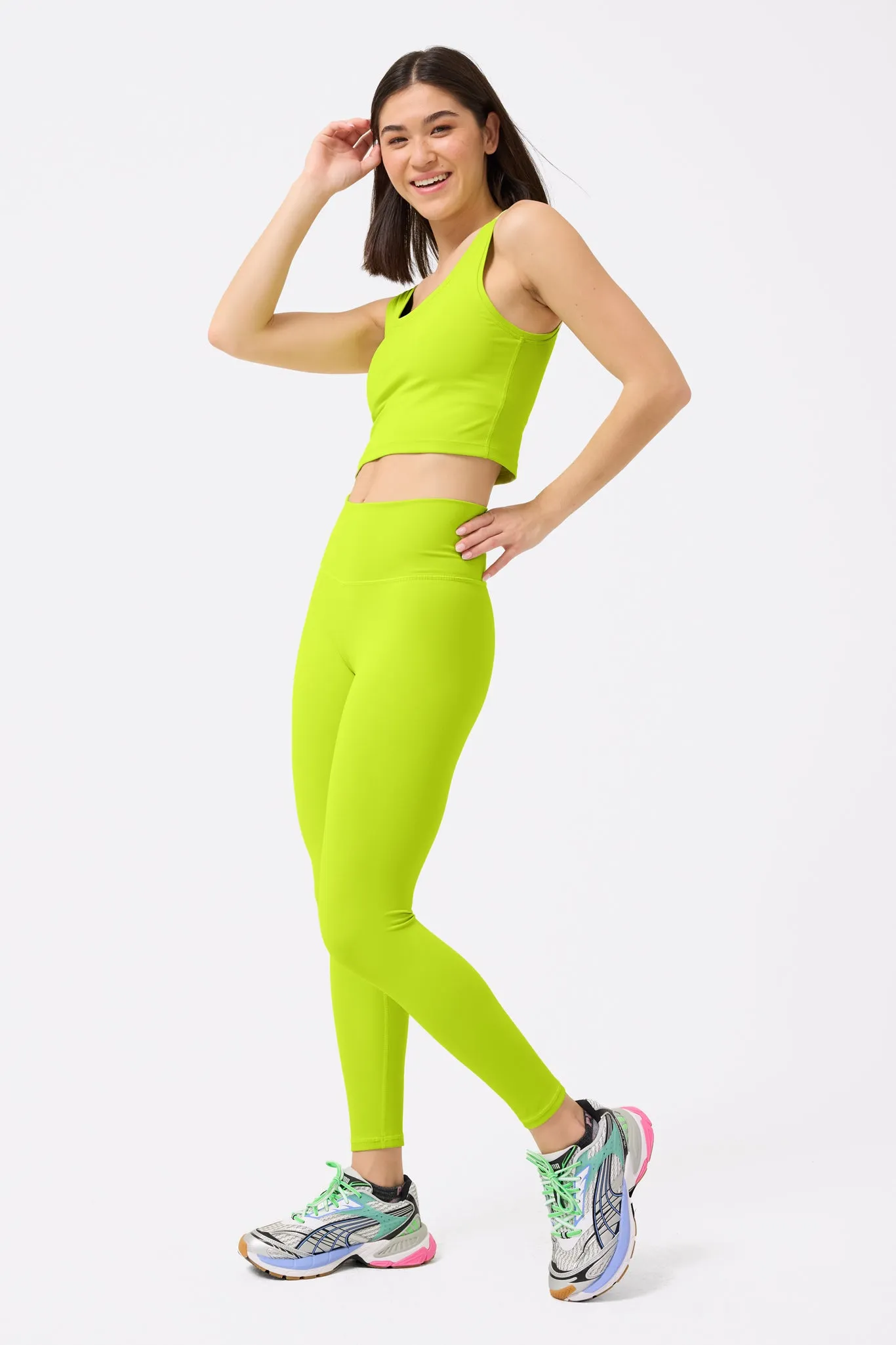 TLC Leggings in Chartreuse