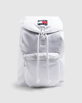 Tommy Jeans TJM Heritage Flap Backpack Canvas White