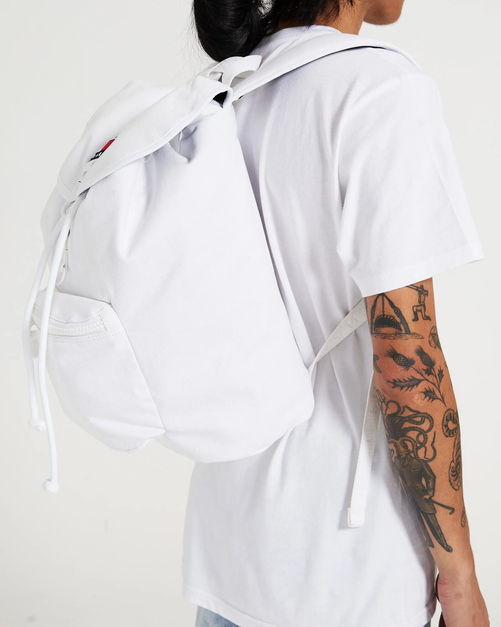 Tommy Jeans TJM Heritage Flap Backpack Canvas White