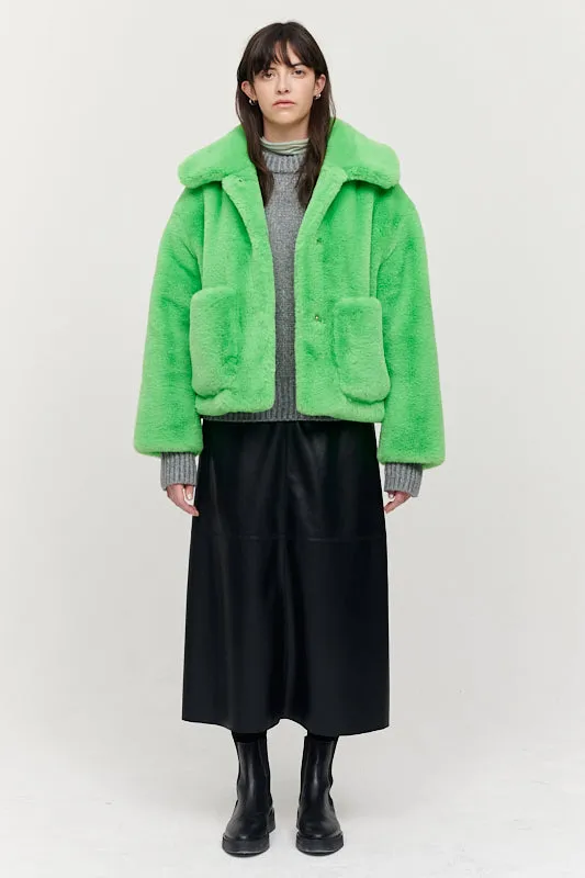 TRACI COAT NEON GREEN