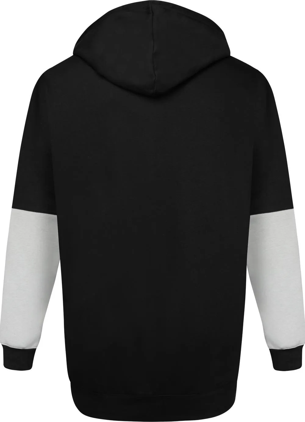 Uptheir Canter Chest Stripe Zip Hoody - Black Grey