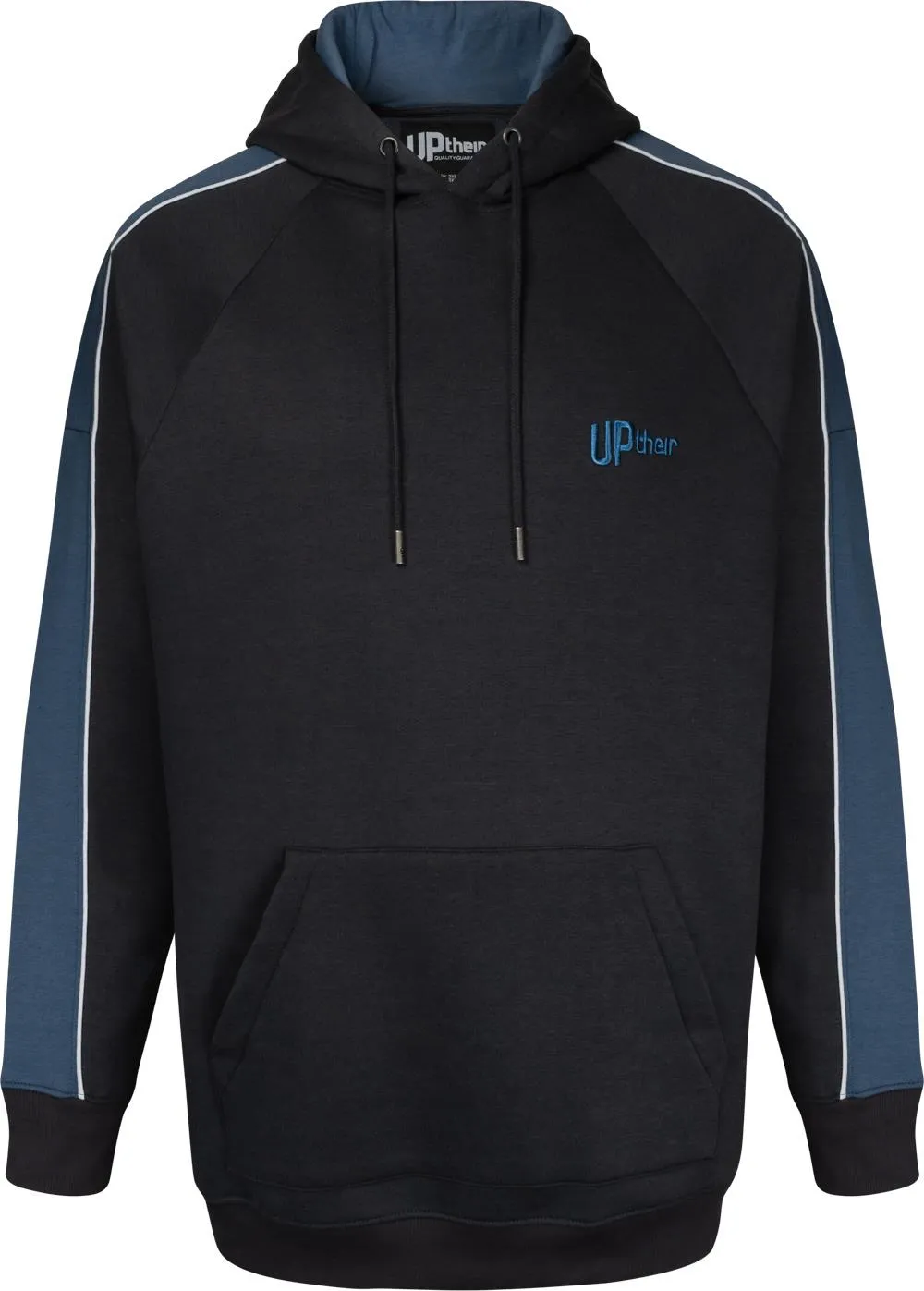 Uptheir Jaylo Overhead Hoody With Piping - Blue