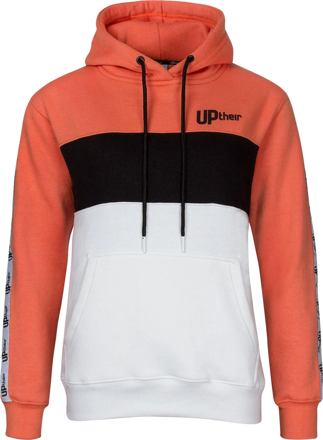 Uptheir Womens Ruby Hoody - Peach Black