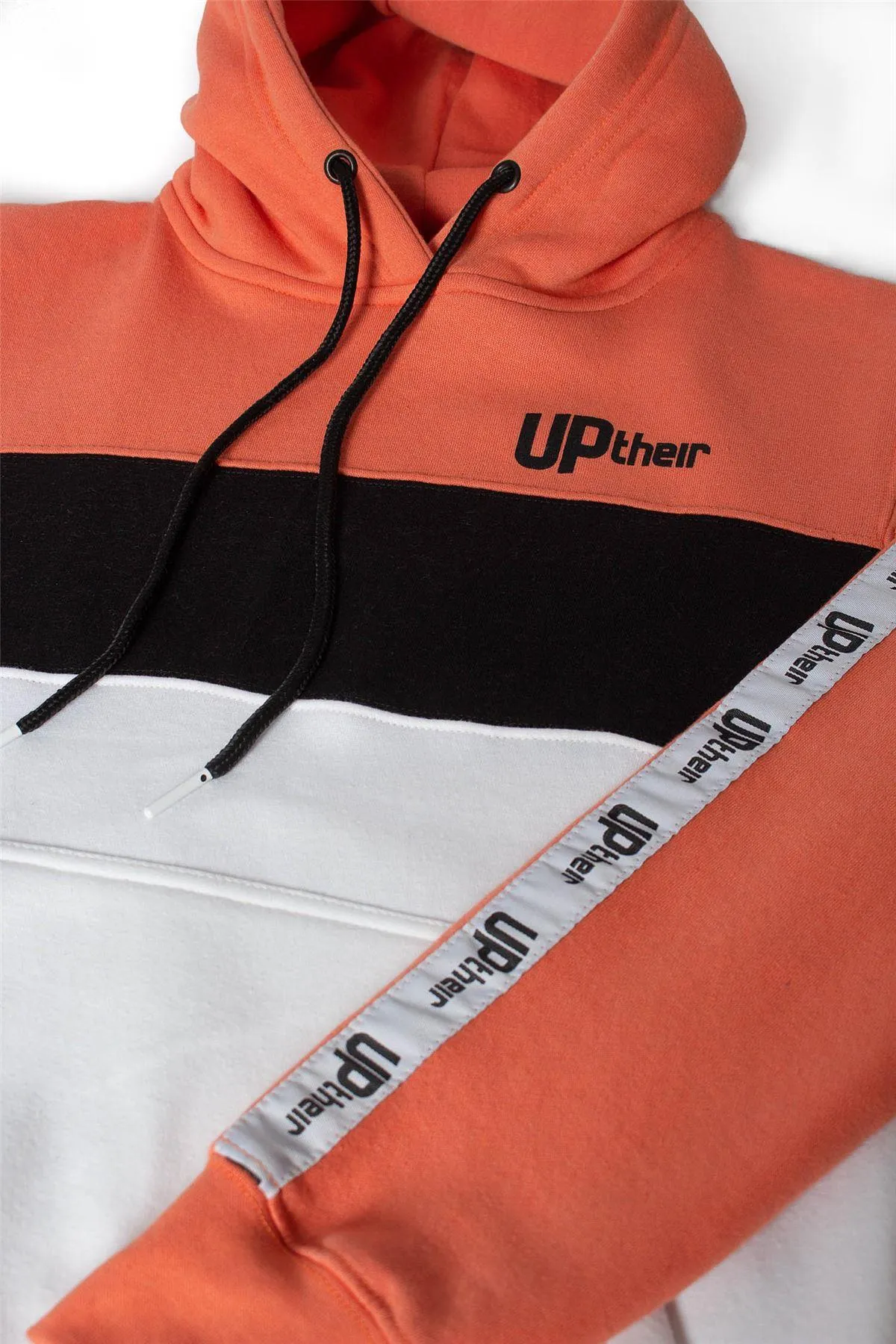 Uptheir Womens Ruby Hoody - Peach Black