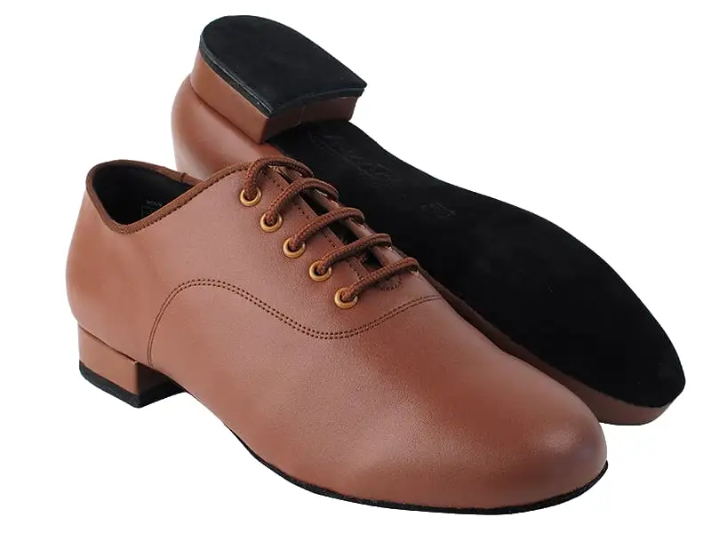 Very Fine C2503 Men's Coffee Brown Leather Ballroom Dance Shoes