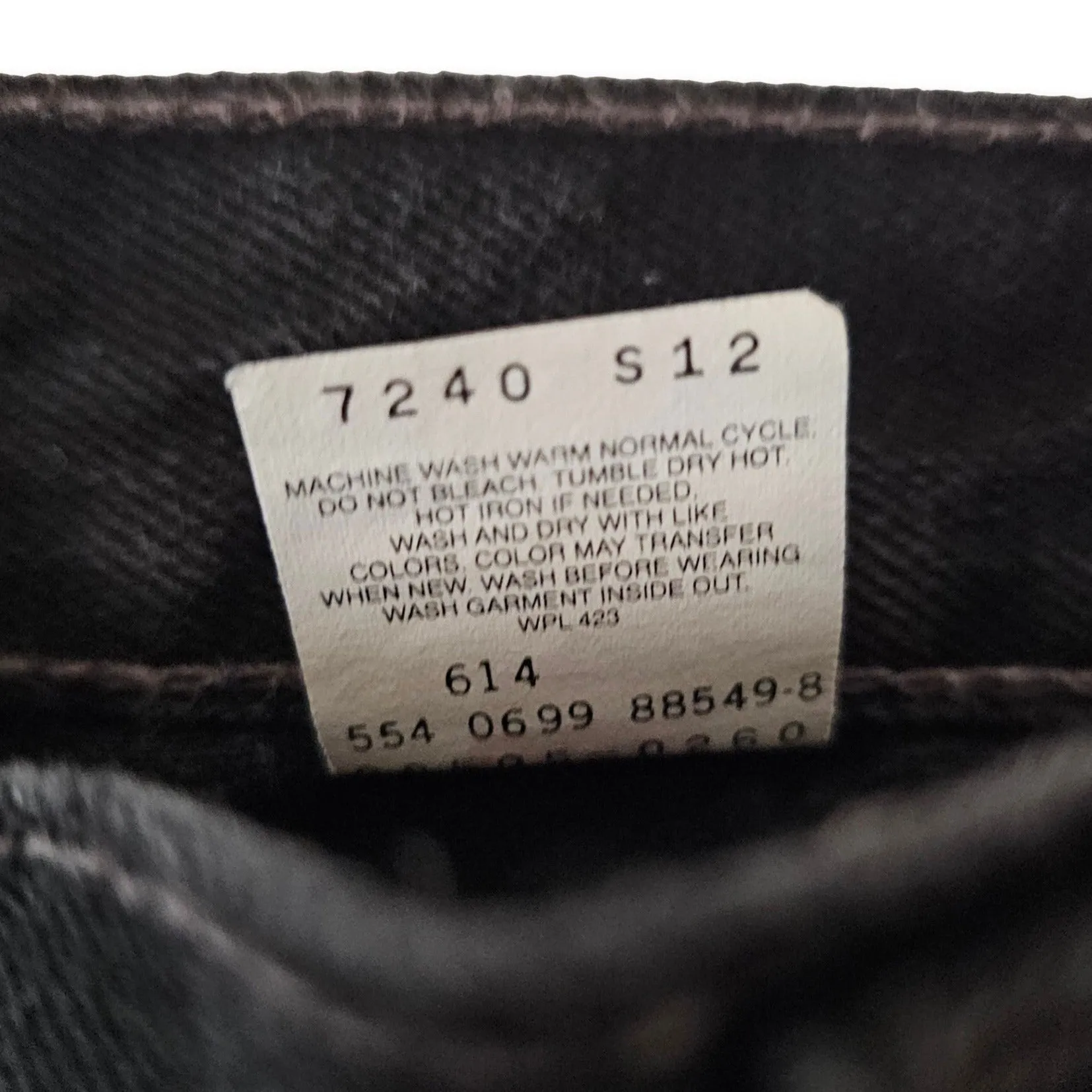 Vintage Levi's 501 black jeans made in USA