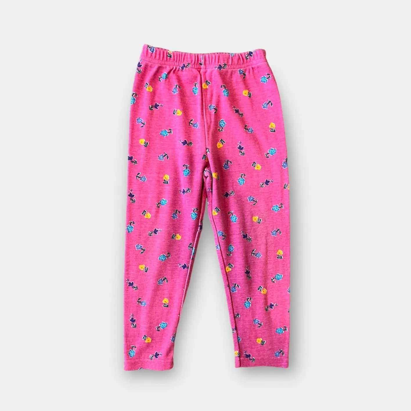 Vintage Pink Floral Leggings 3T