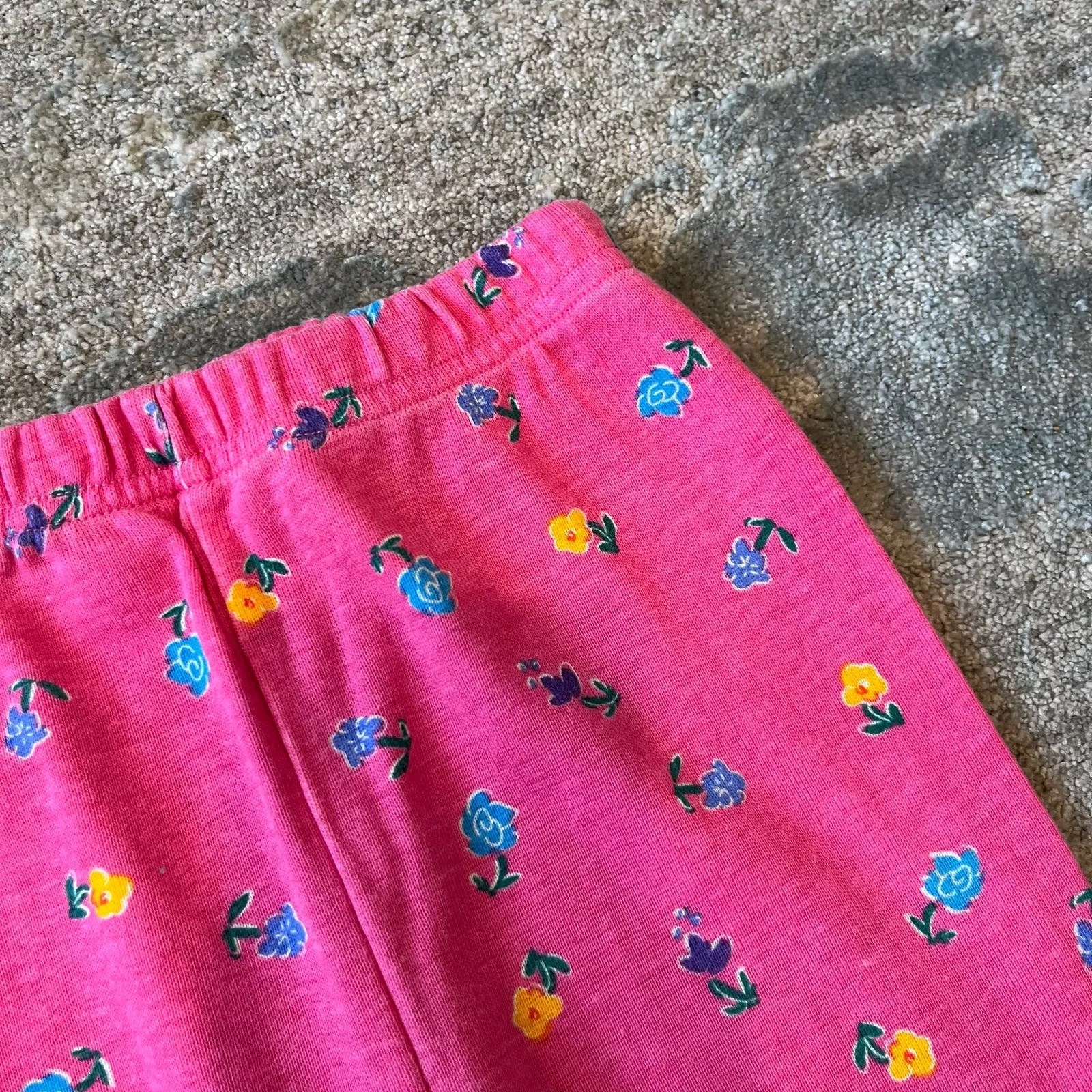 Vintage Pink Floral Leggings 3T