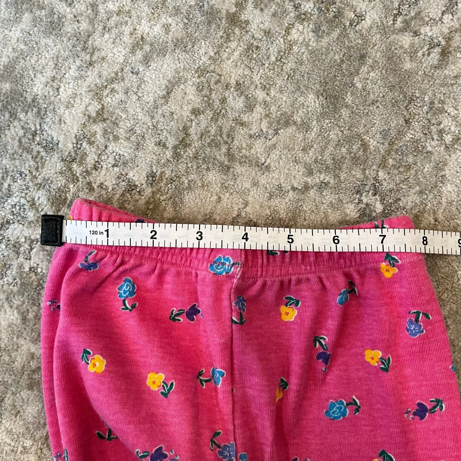 Vintage Pink Floral Leggings 3T