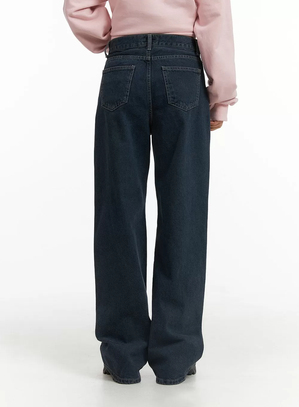 Washed Wide Leg Jeans CJ429