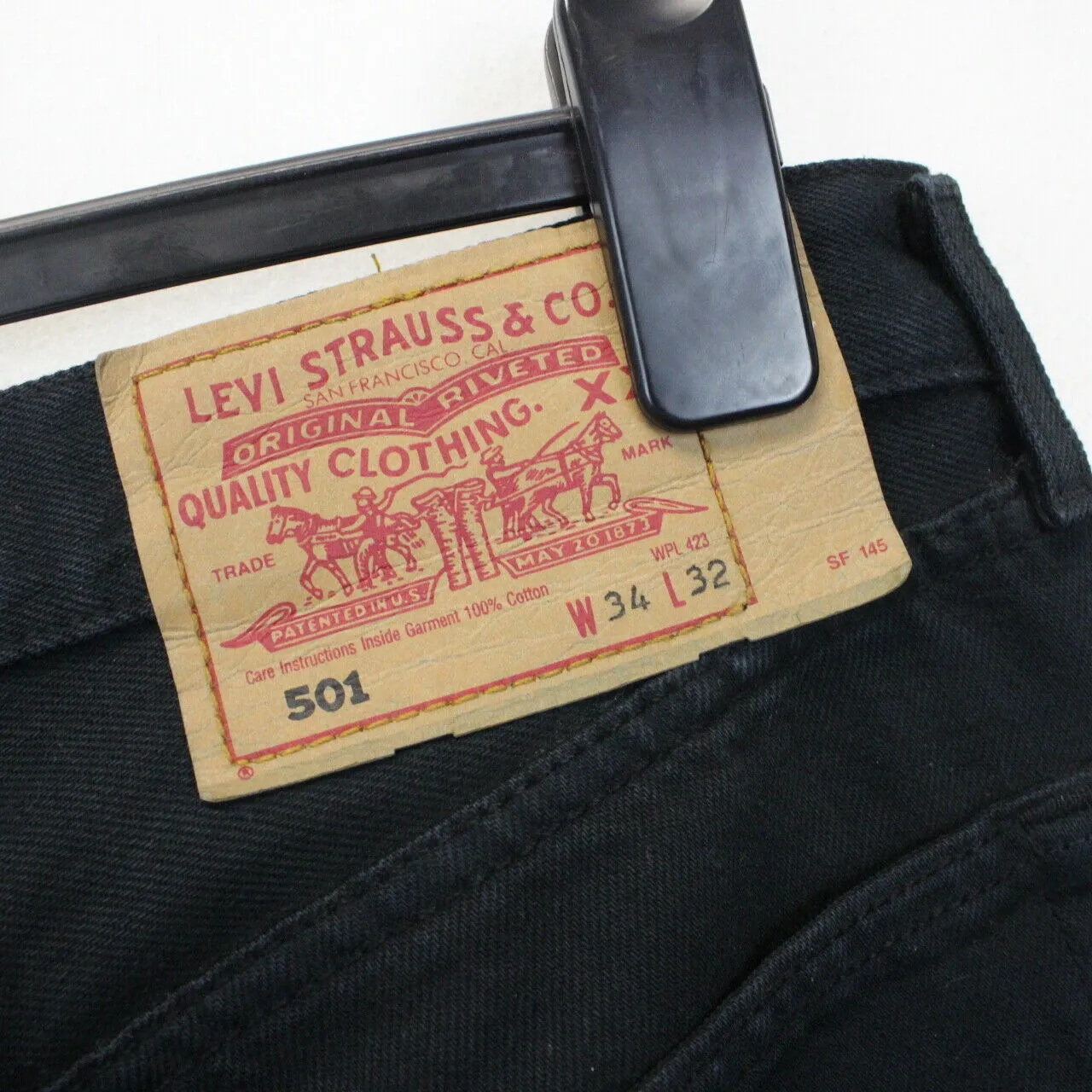 Womens LEVIS 501 Jeans Black | W34 L26